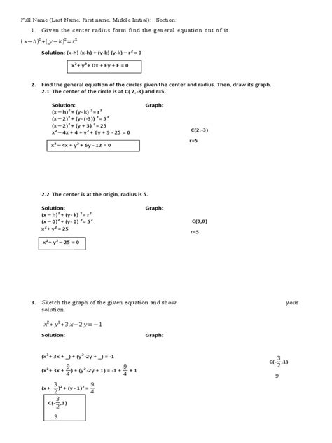 solution x h x h y k y k r pdf equations manifold