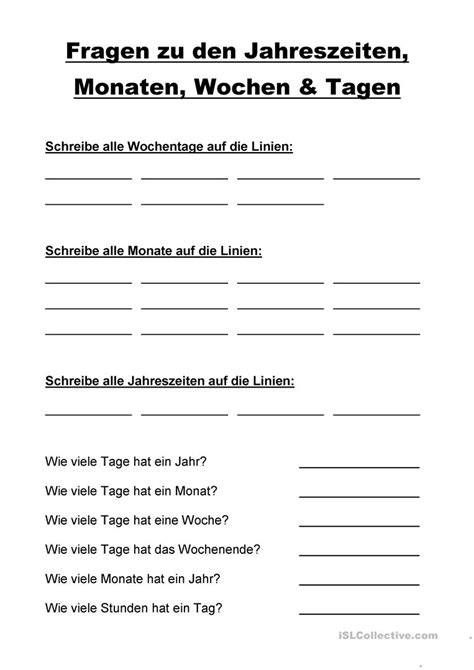 Kalender 2018 als pdf vorlagen zum download ausdrucken kostenlos. Jahreszeiten Monate Kostenlos Ausdrucken / Arbeitsblatt ...