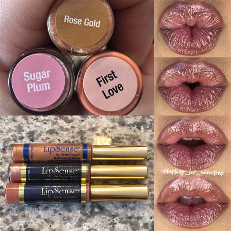 First Love LipSense Sugar Plum LipSense X Topped With Rose Gold Gloss Lasting Lip