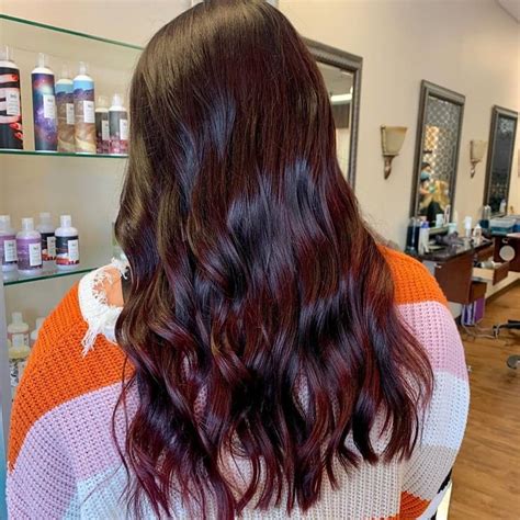 15 Perfect Examples Of Cherry Cola Hair Colors To Try In 2023