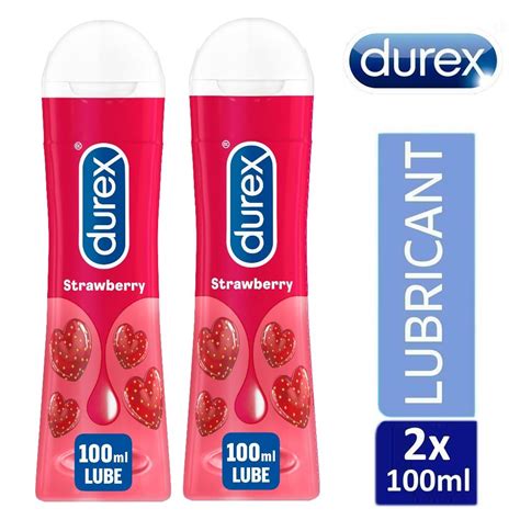 2 X Durex Play Strawberry Lube Water Based Pleasure Gel Sex Lubricant 100ml Ebay