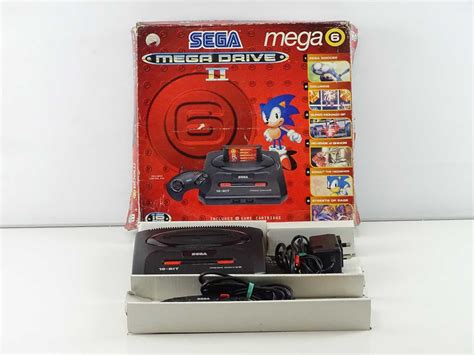 Lot 142 Sega Mega Drive Ii Console Mega 6 Pack