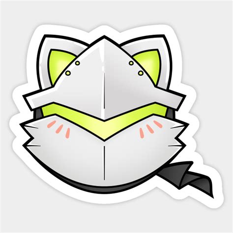 Overwatch Genji Cat Overwatch Autocollant Teepublic Fr