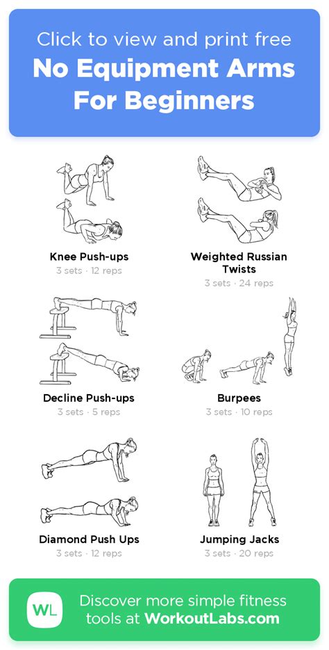 5 Day Arm And Ab Workout For Beginners No Equipment For Beginner
