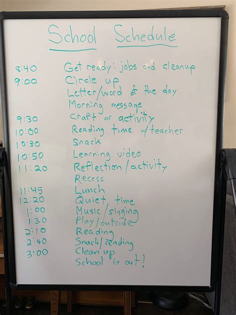 Homeschool Schedule - Photos from Chris Hardie