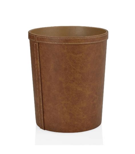 Bureau vallée, c'est plus de 270 magasins de papeterie, fournitures scolaires et de bureau, cartouches d'encre,. Corbeille à Papier de Bureau Ronde Similicuir Marron Vintage
