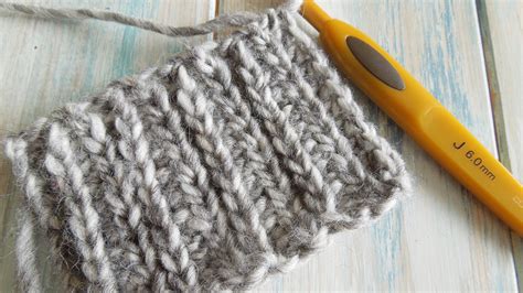 Create A Knitting Effect Using The Half Double Crochet Stitch! Free ...