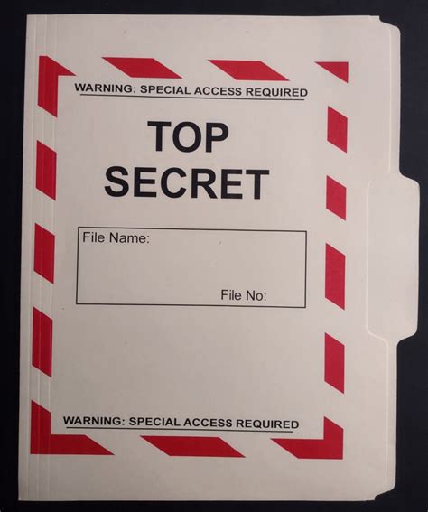 Top Secret Plain Folder Trump Maga Dod Fbi Dia Nsa Cia Nsc Ncic Doj