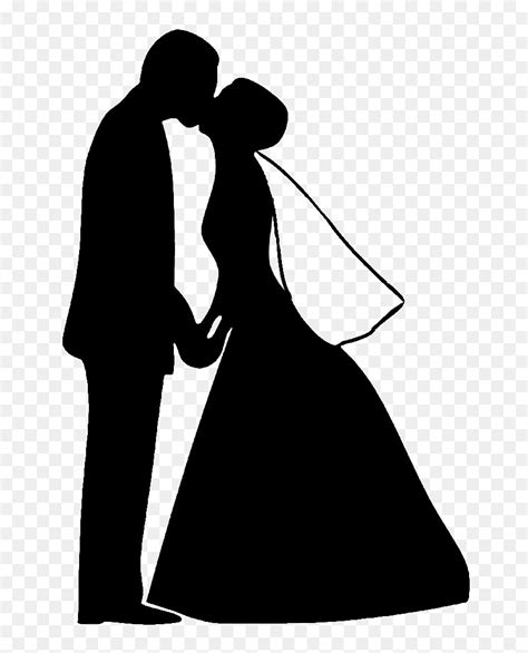 Wedding Couple Silhouette Png Image Bride And Groom Silhouette Png