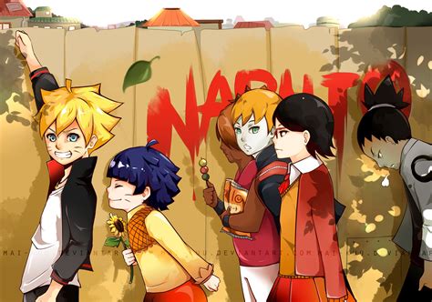 Boruto and sarada went after him while mitsuki faced sekiei but the two were cut off by kirara. Boruto Himawari Chocho Sarada Shikadai Inojin | Foto Bugil ...