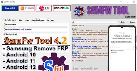 SamFw Tool Remove Samsung FRP One Click DM FRP Tool DM REPAIR TECH