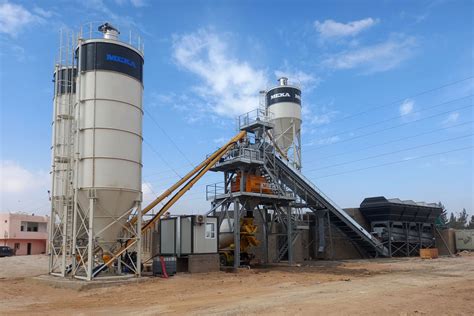 Meka Has Successfully Installed C100 Compact Batching Plant In Jordan