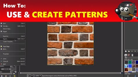 Use Patterns And Create Your Own Custom Patterns In Gimp Using Gimp