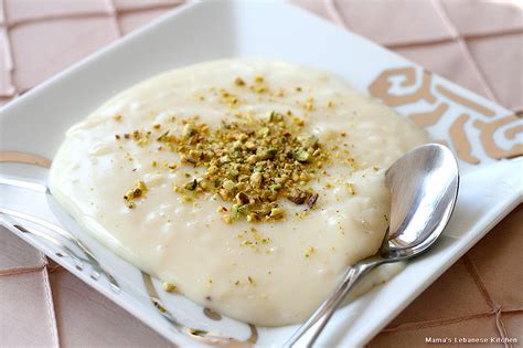 Lebanese Rice Pudding Dessert With Pistachio Riz B Haleeb Recipe