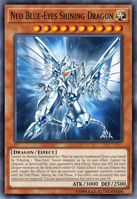 My Take On Neo Blue Eyes Shining Dragon Pure Blue Eyes Could Be Viable