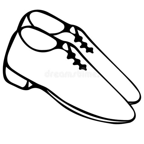 Mens Shoes Hand Drawn Vector Illustration Stock Vector Illustration