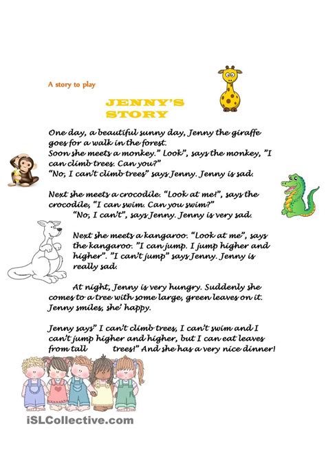 A Story To Play Reading Lessons Short Stories For Kids Writing Skills