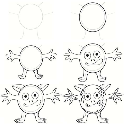 Learn How To Draw 50 Monsters The Easy Way 2 Learn To Draw Monster