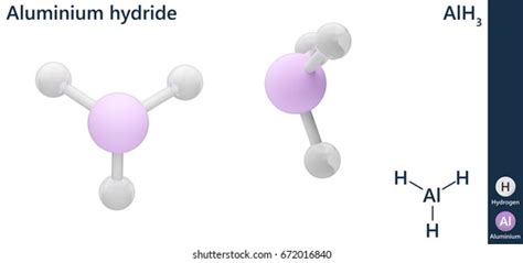 Structural Chemical Formula Molecular Structure Aluminium Stock