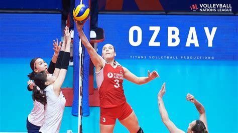 Cansu Ozbay Best Volleyball Actions Best Volleyball Sets Setter Attack Women S Vnl 2019