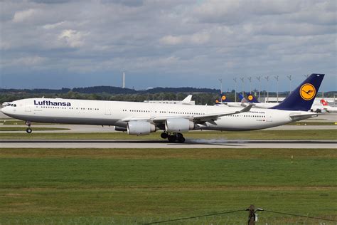 Airbus A340 600 Of Lufthansa At Munich Aircraft Wallpaper 4006