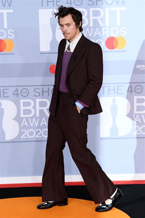 Harry Styles Wearing Gucci At Brit Awards