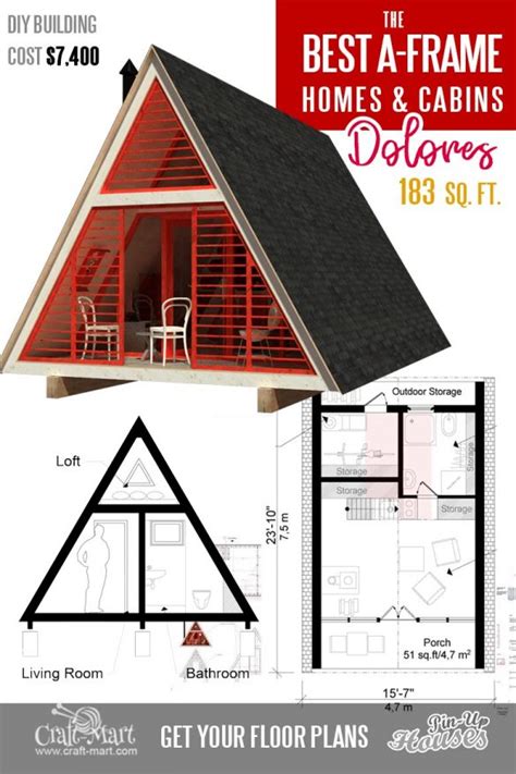 Cool A Frame Tiny House Plans Plus Tiny Cabins And Sheds Craft Mart