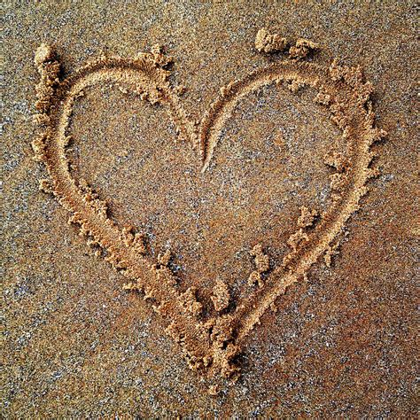 Heart Drawn In Sand Photograph By Tom Quartermaine Fine Art America