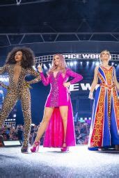The Spice Girls Performing Live At Wembley Stadium In London