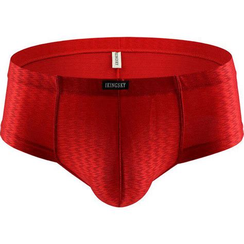 Buy Ikingsky Mens Shining Cheeky Boxer Sexy Mini Cheek Underwear