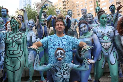Nyc Body Painting Day Photos Nyc Body Painting Day