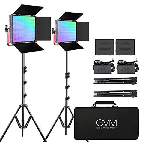 Gvm Rgb Led Video Light 50w Video Lighting Kit With App Control 1200d