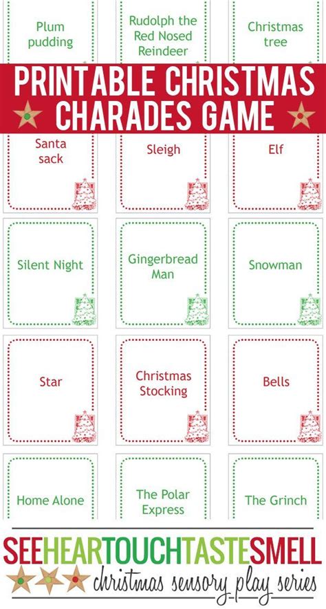 41 ideas for christmas charades game png