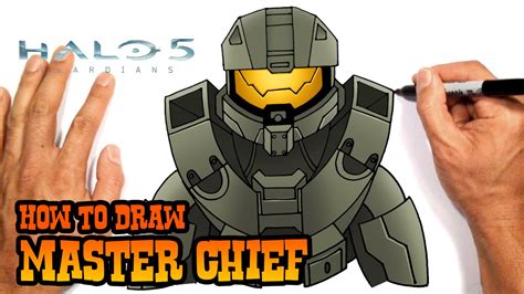 How To Draw Master Chief Halo 5 Youtube