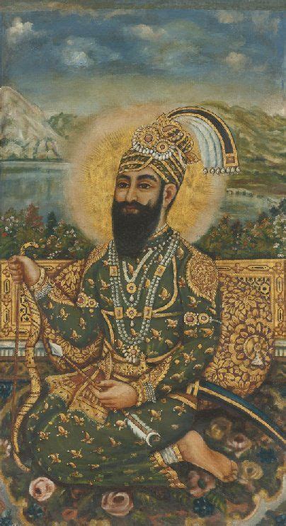 Portrait Of Guru Gobind Singh Ji Oil On Canvas 59 12 By 34 12 In
