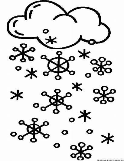 Snow Weather Coloring Pages