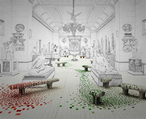 Raw Edges Outfits Historic Chatsworth House In Colorful Grid Like Motif