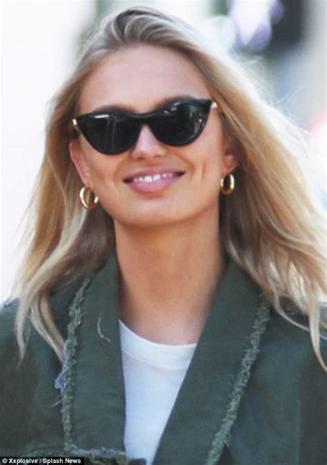 Victorias Secret Beauty Romee Strijd Stuns On Lunch Date Daily Mail
