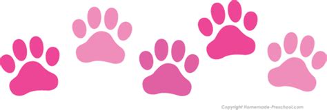 Download High Quality Paw Prints Clip Art Pink Transparent Png Images
