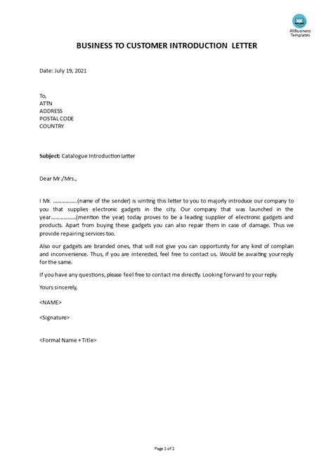 Company Introduction Letter To Client Application By Email Resume