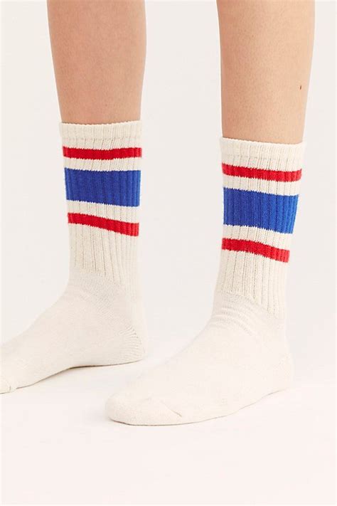 Retro Stripe Tube Socks In 2020 Striped Tube Socks Striped Knee High