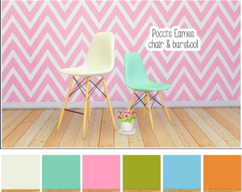 Linacherie Poccis Eames Chair And Barstool Sims 4 Downloads