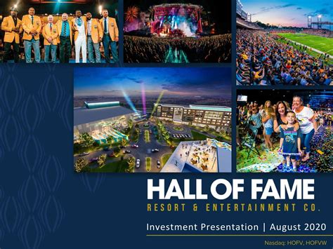 Hall Of Fame Resort And Entertainment Hofv Investor Presentation