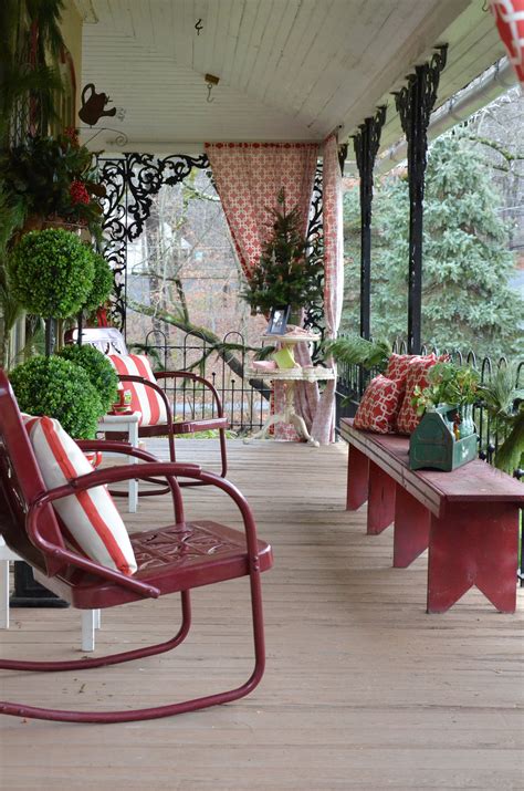 Our famous patio swings are shipped all over america! Porch with Vintage rocking chairs and bench | Rocking ...