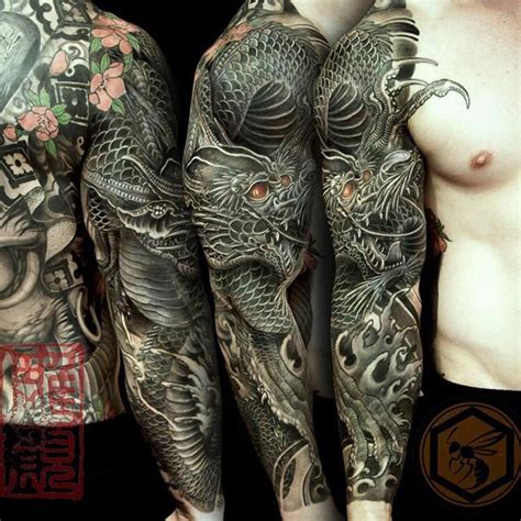 200 Traditional Japanese Sleeve Tattoo Designs For Men 2019 Dragon Tiger Flower Tattoo
