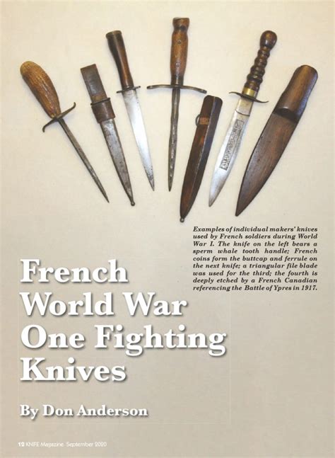 French World War One Fighting Knives Knife Magazine