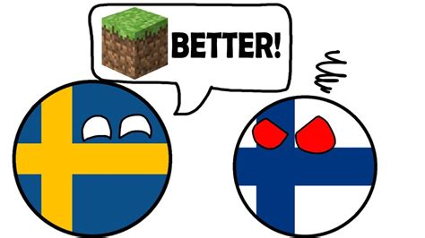 Sweden Vs Finland Who Better Countryballs Animation Scandinavia