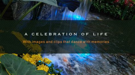 Celebration Of Life Powerpoint Template