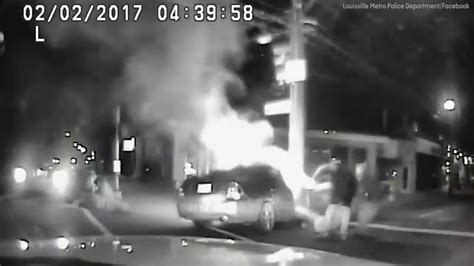 Police Officer And Good Samaritan Help Rescue Passenger From Burning
