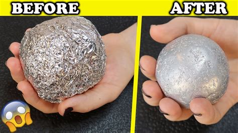 How To Make Polished Aluminium Foil Ball New Japanese Trend Very Satisfying Youtube